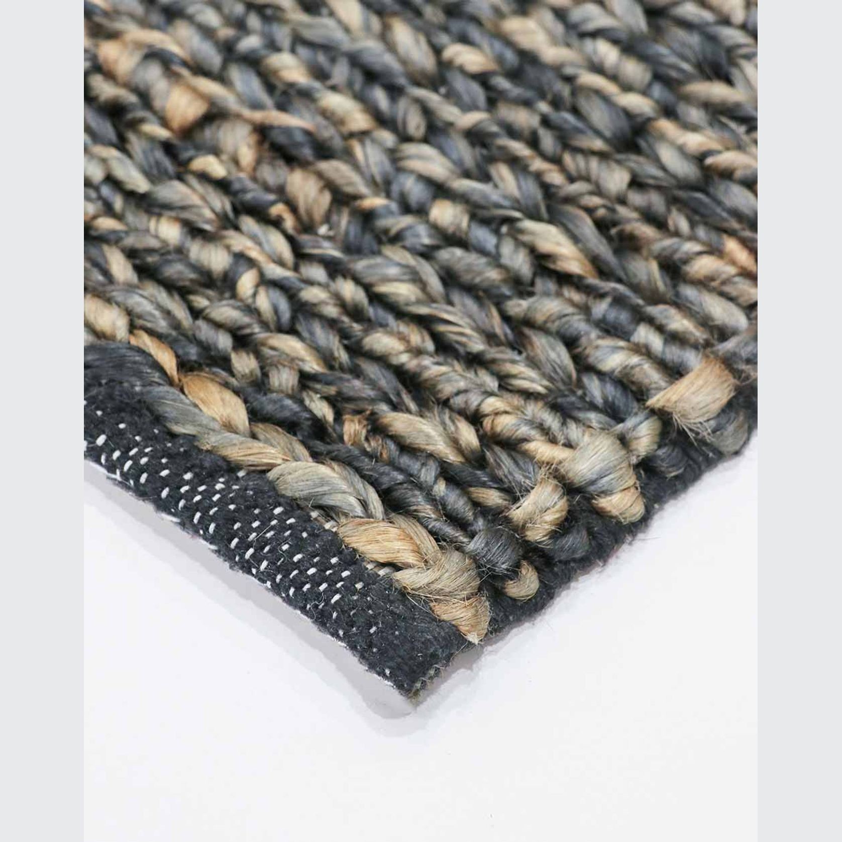 Baya Sanako Jute Floor Rug - Denim gallery detail image