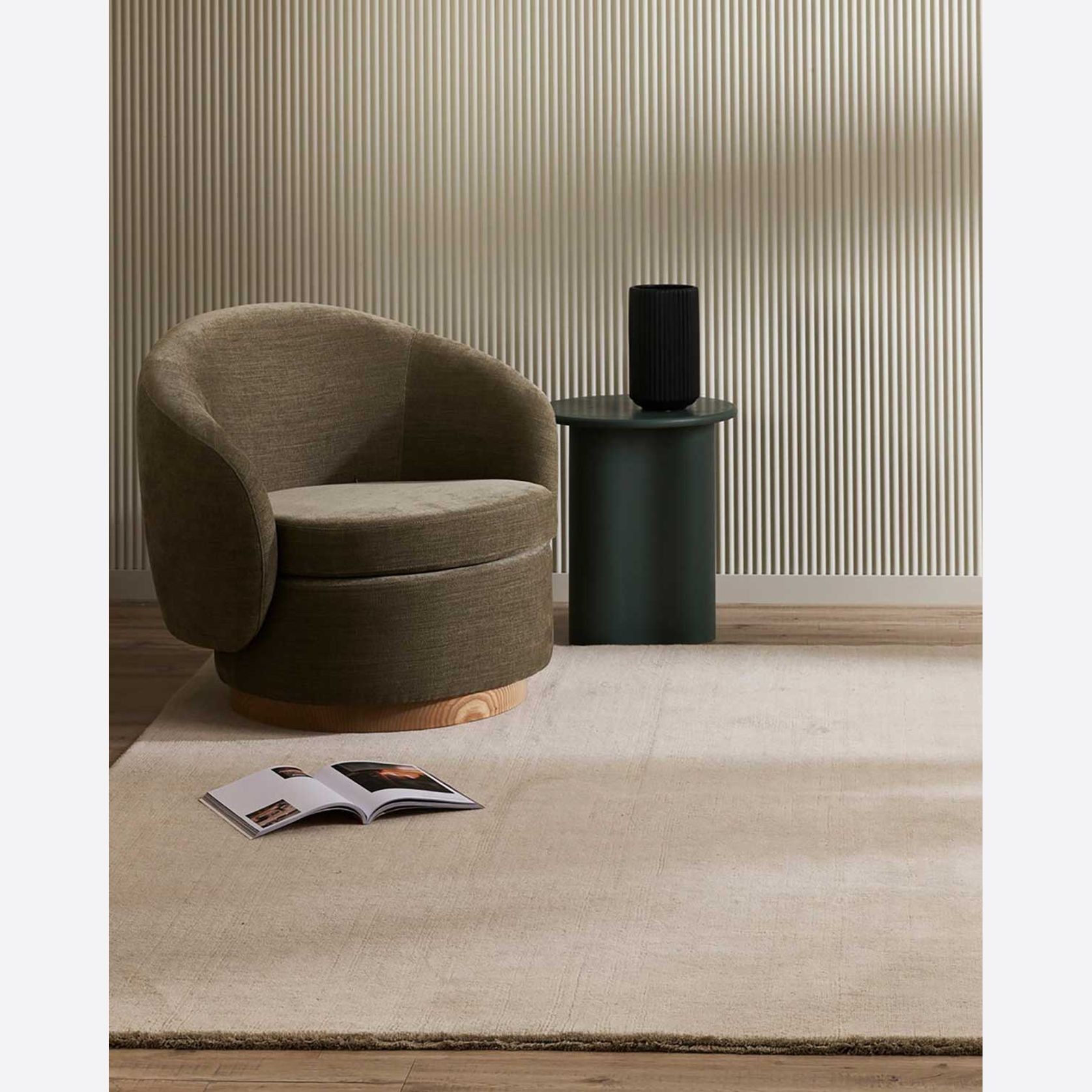 Baya Sandringham 100% NZ Wool Rug - Fog gallery detail image
