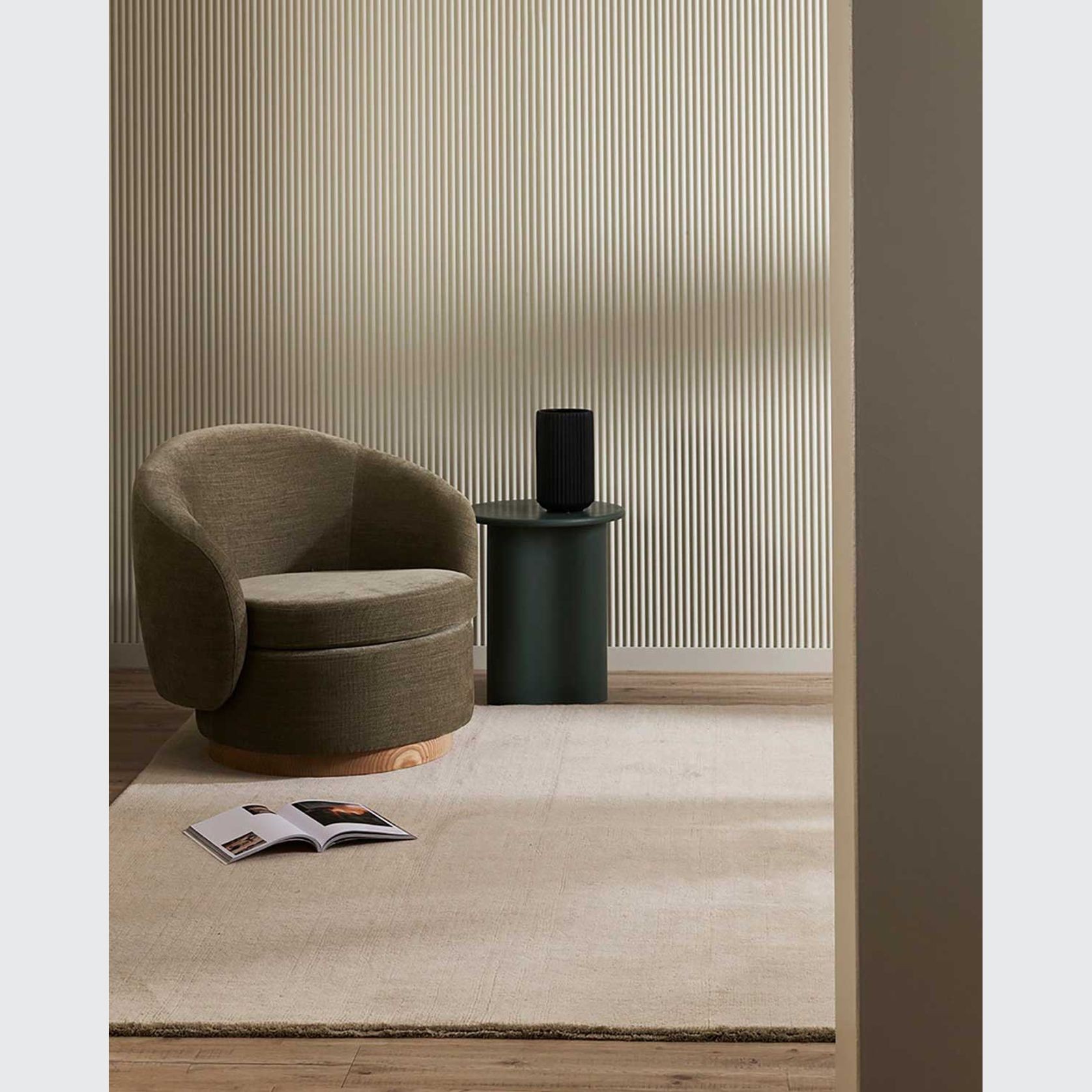 Baya Sandringham 100% Wool Rug - Fog gallery detail image
