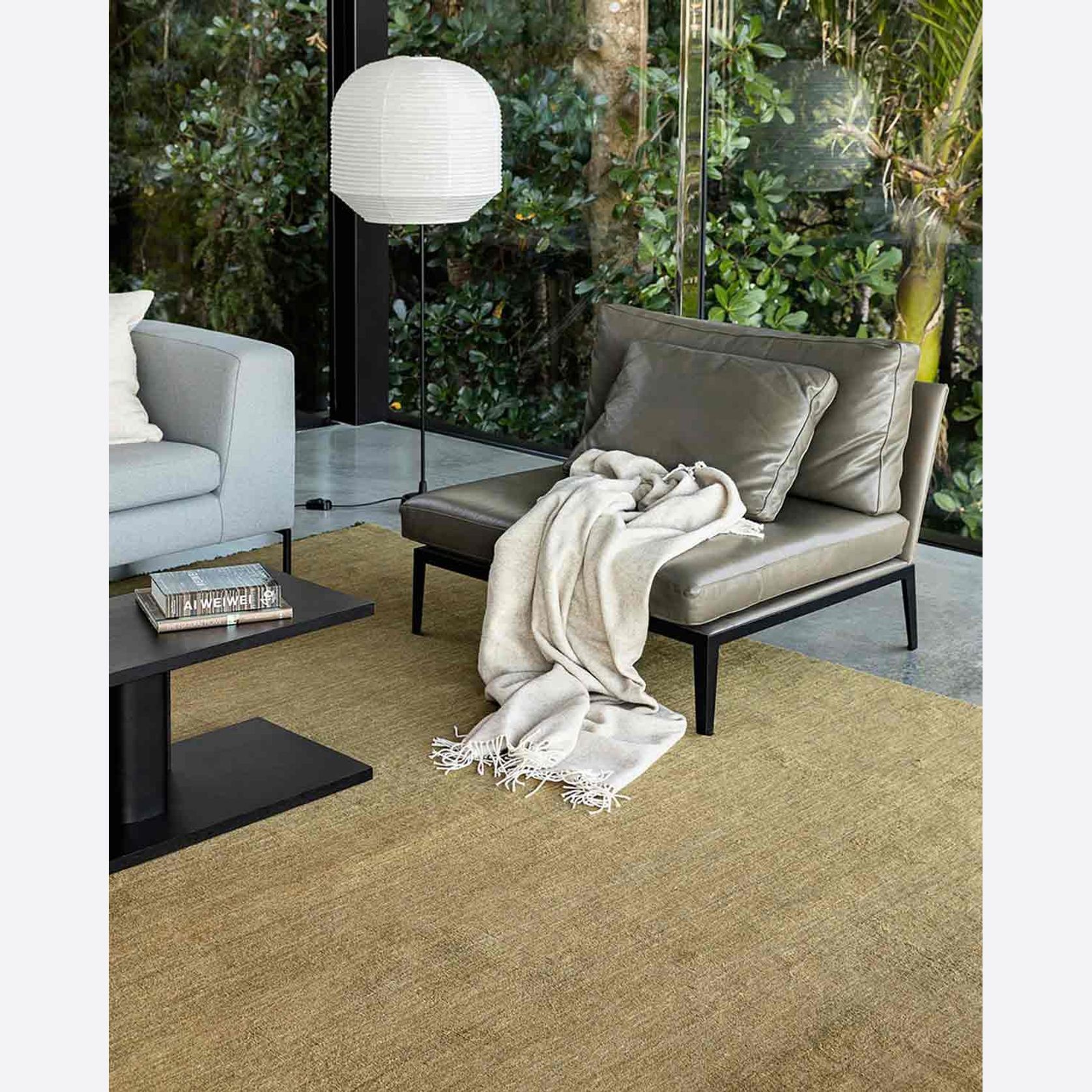 Baya Sandringham 100% NZ Wool Rug - Moss gallery detail image