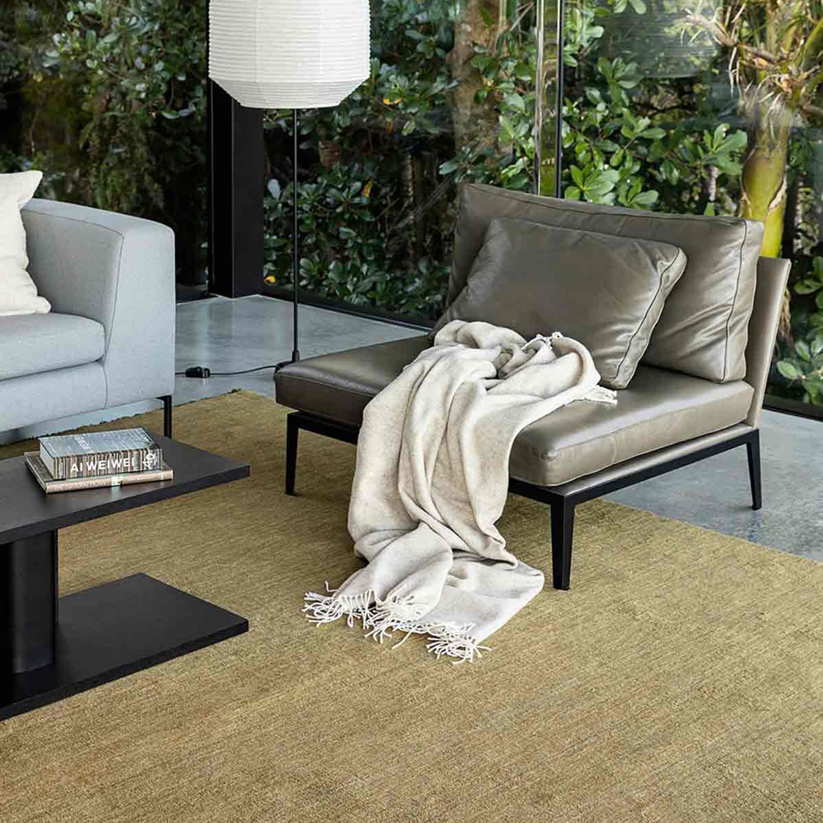 Baya Sandringham 100% NZ Wool Rug - Moss gallery detail image
