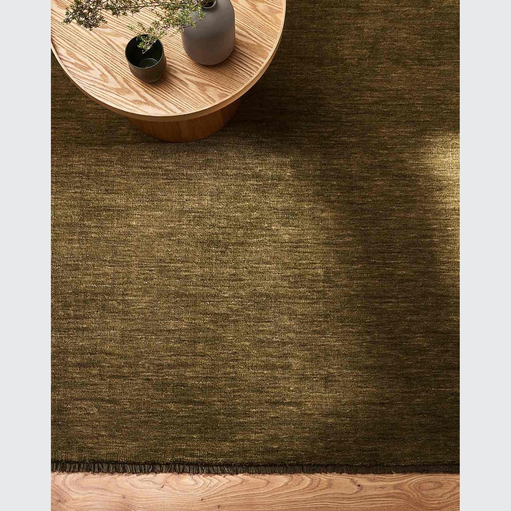 Baya Sandringham 100% Wool Rug - Moss gallery detail image