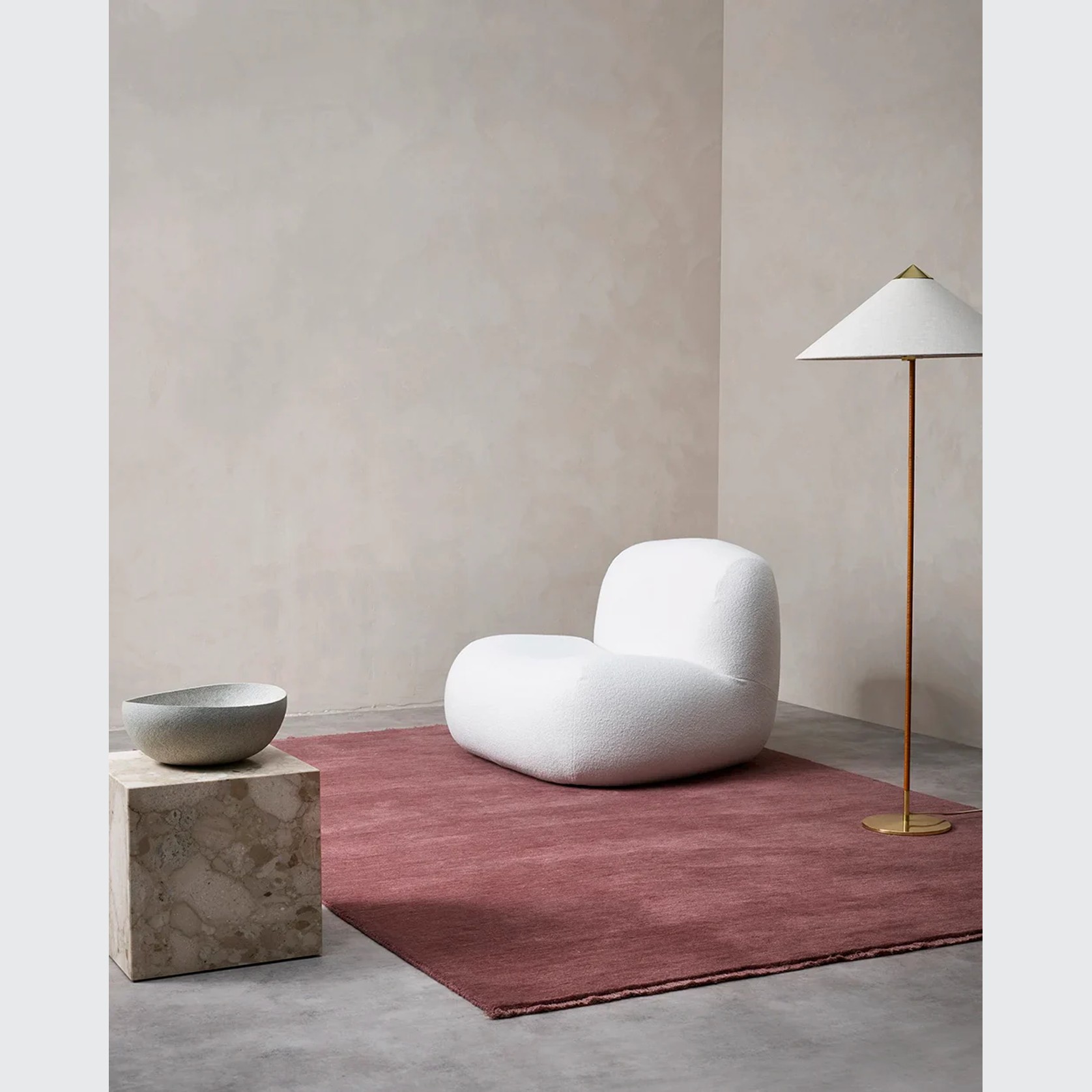 Baya Sandringham 100% Wool Rug - Merlot gallery detail image