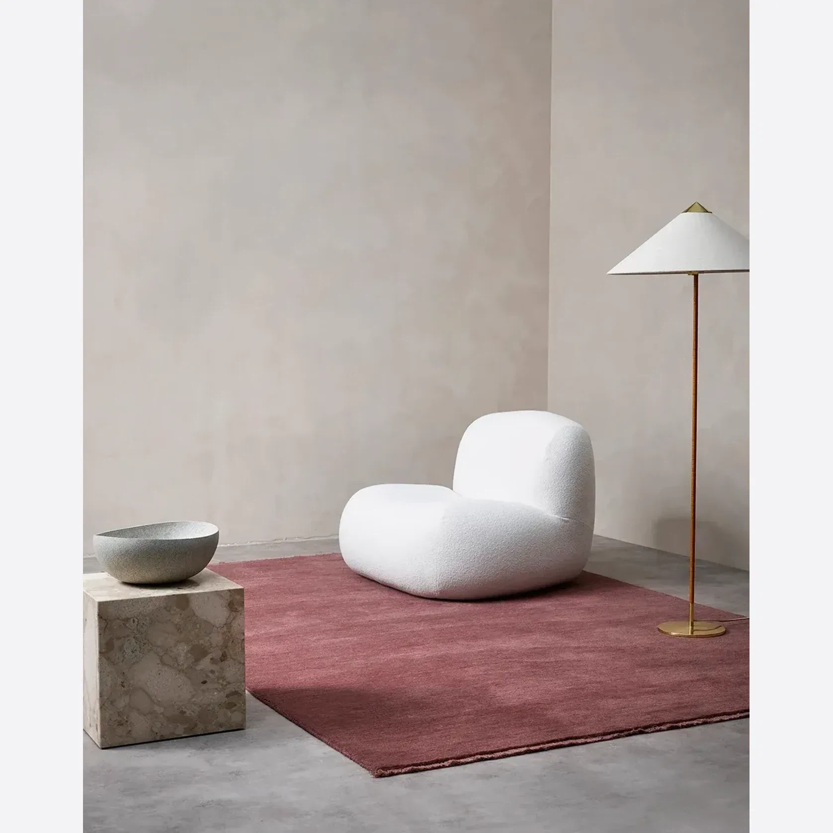 Baya Sandringham 100% NZ Wool Rug - Merlot gallery detail image