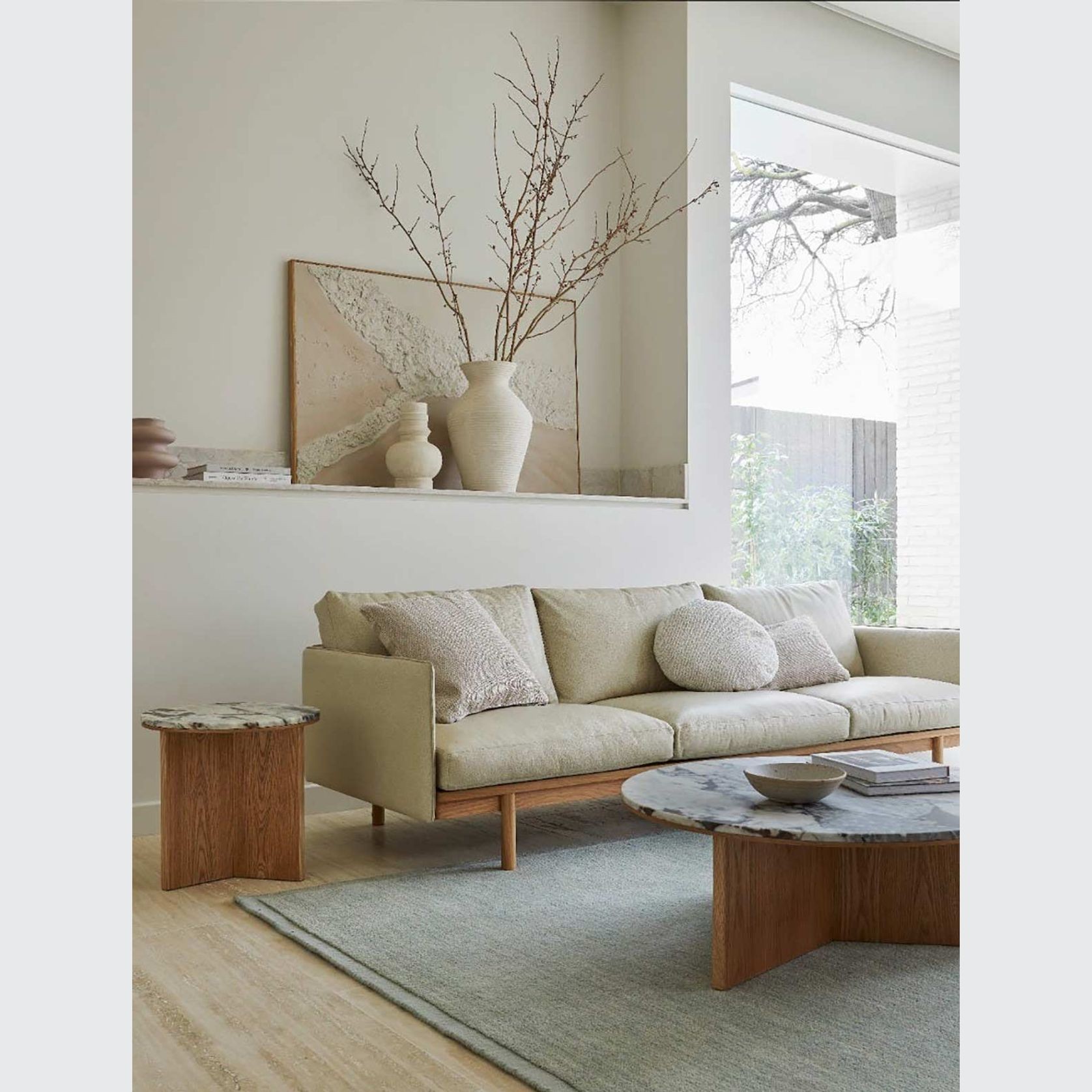 Soren Liv Bower Frame Rug - Seafoam gallery detail image