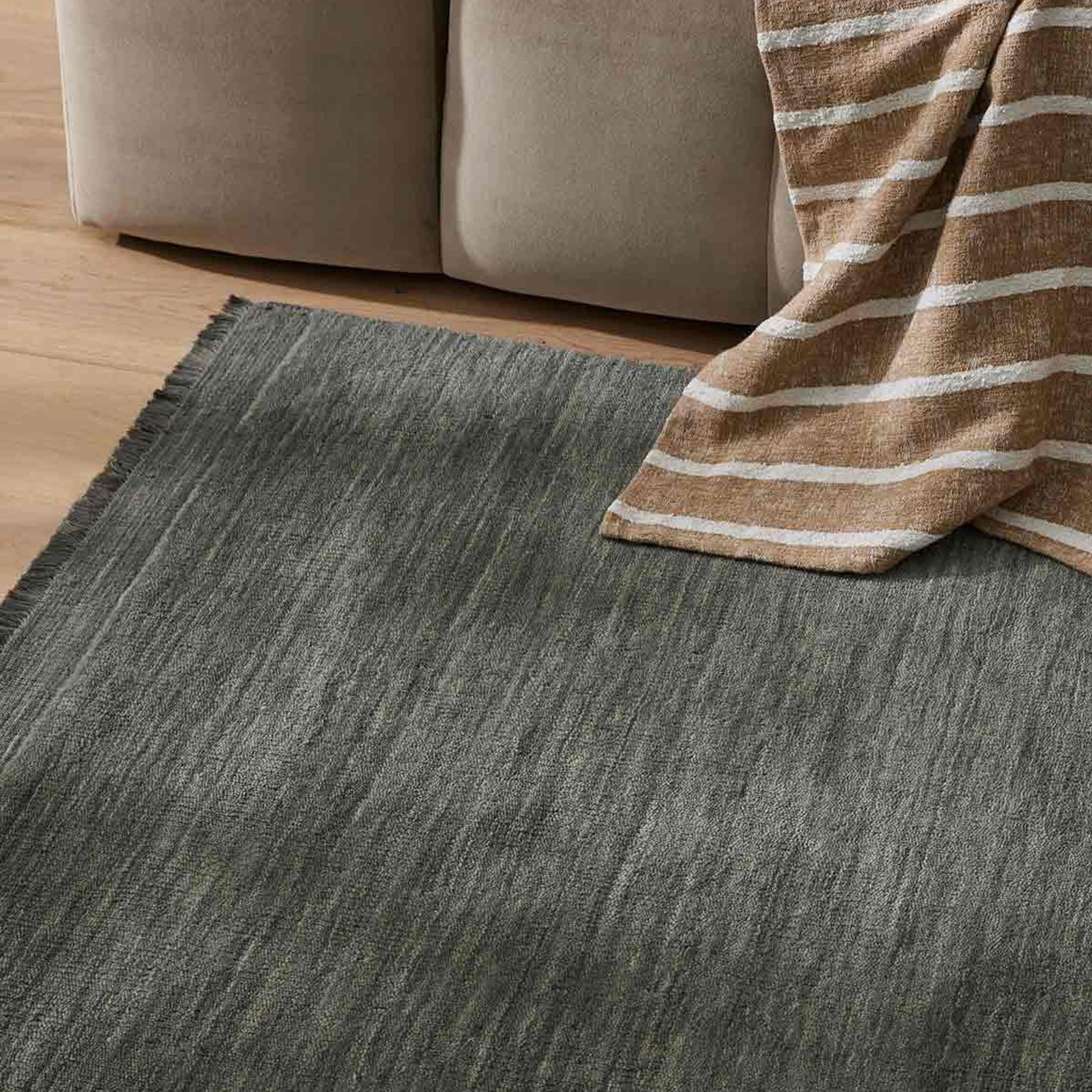 Weave Home Silvio Floor Rug - Fog | NZ Wool | Two Sizes gallery detail image