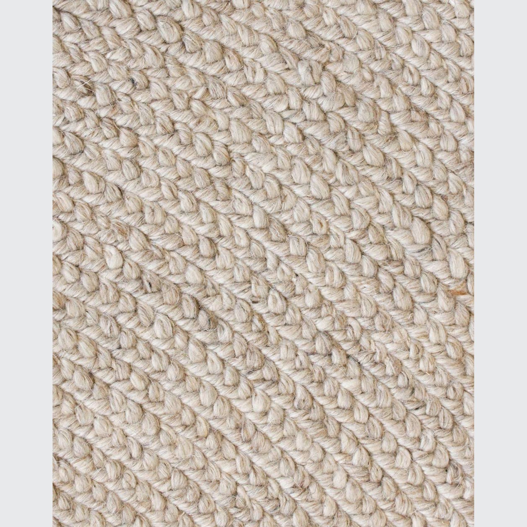 Baya Tairua Handbraided Circular Rug - Natural/Straw gallery detail image