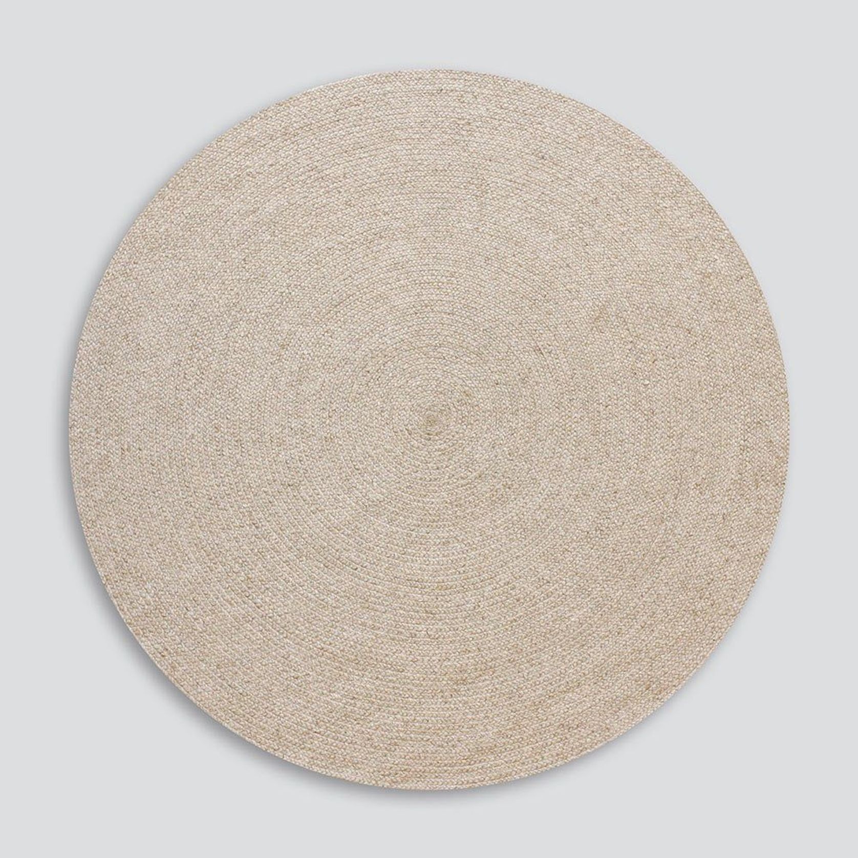 Baya Tairua Handbraided Circular Rug - Natural/Straw gallery detail image