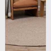 Baya Tairua Handbraided Circular Rug - Natural/Straw gallery detail image