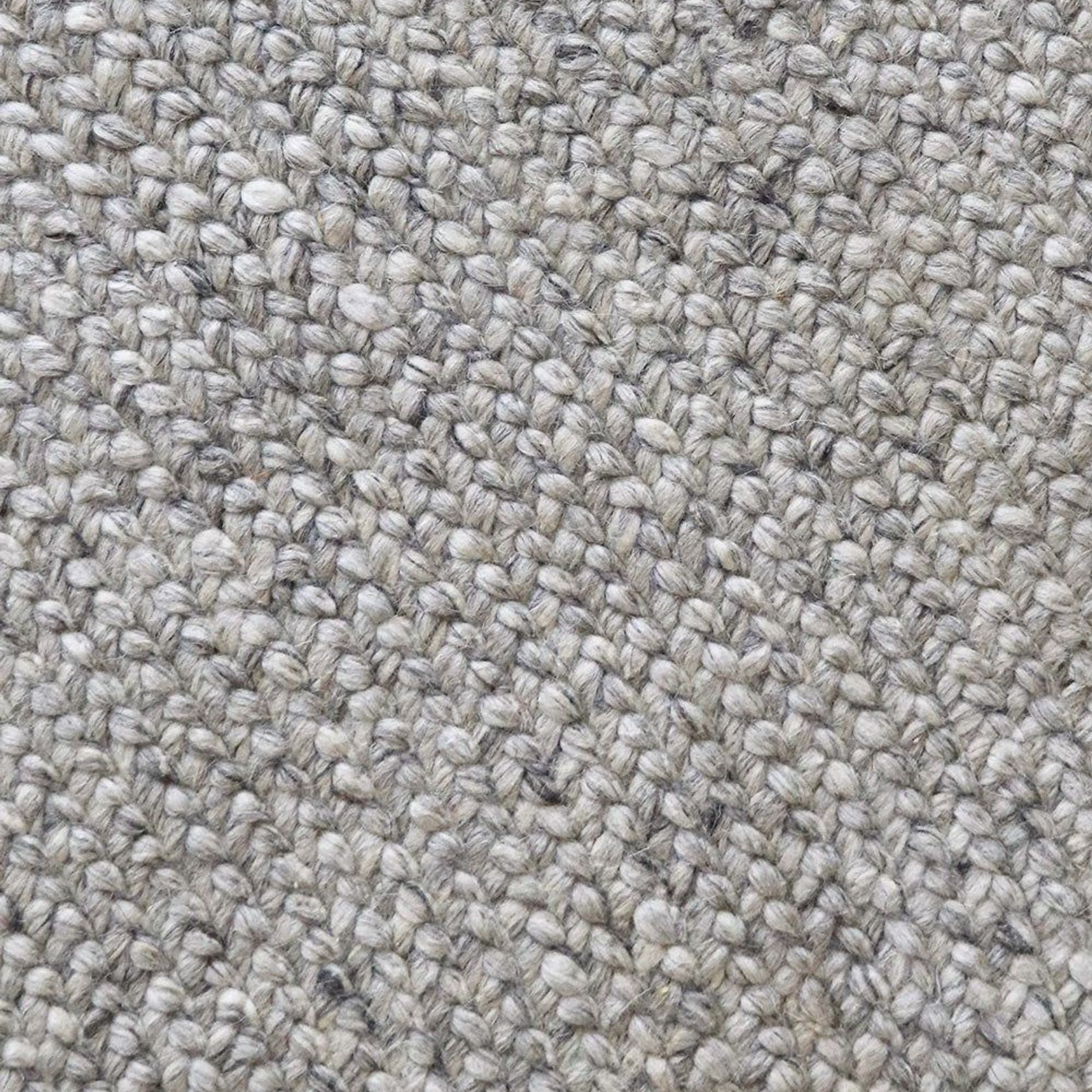 Baya Tairua Handbraided Circular Rug - Silver Birch gallery detail image