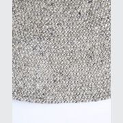 Baya Tairua Handbraided Circular Rug - Silver Birch gallery detail image