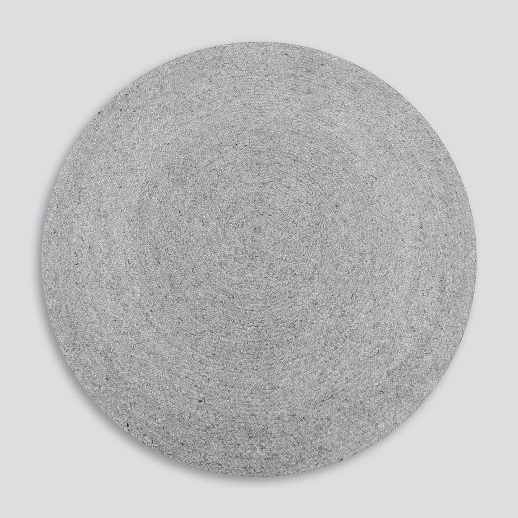 Baya Tairua Handbraided Circular Rug - Silver Birch gallery detail image