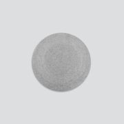 Baya Tairua Handbraided Circular Rug - Silver Birch gallery detail image