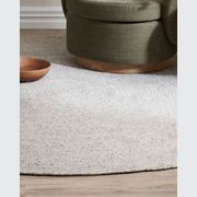 Baya Tairua Handbraided Circular Rug - Silver Birch gallery detail image