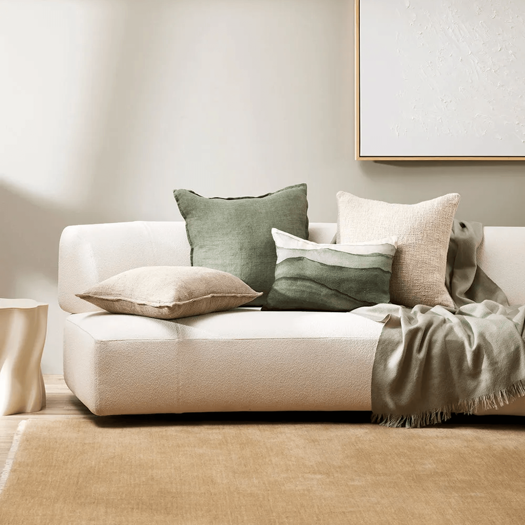 Baya Sandringham 100% NZ Wool Rug - Putty gallery detail image