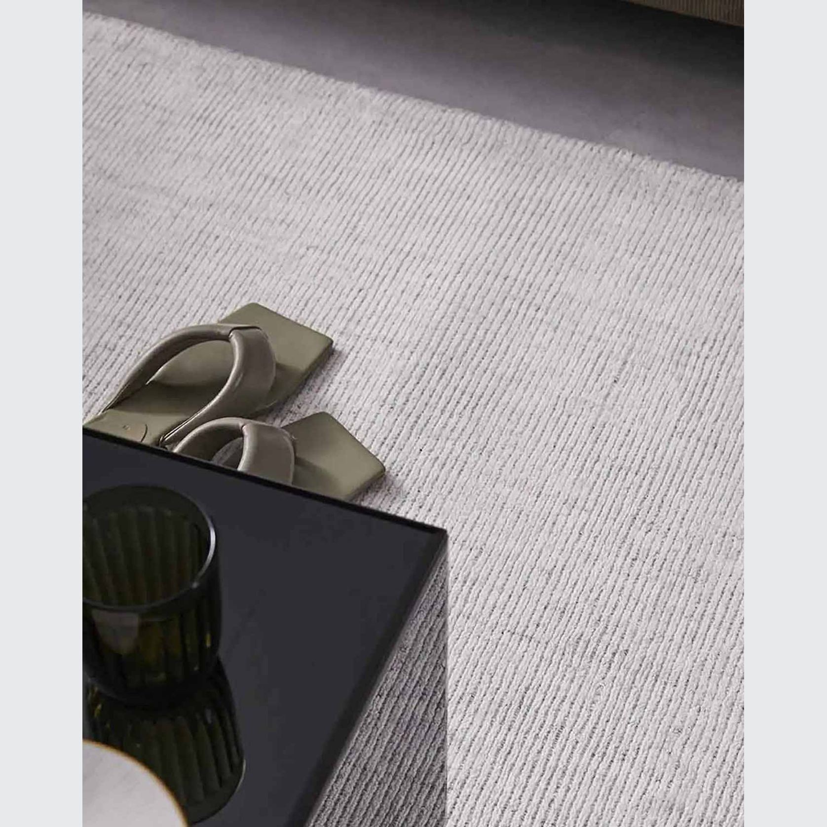 Weave Home Travertine Rug - Marble | Wool Blend Floor Rug | Two Sizes gallery detail image