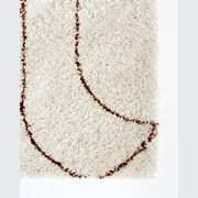 Turret Pattern Area Rug | Beige gallery detail image