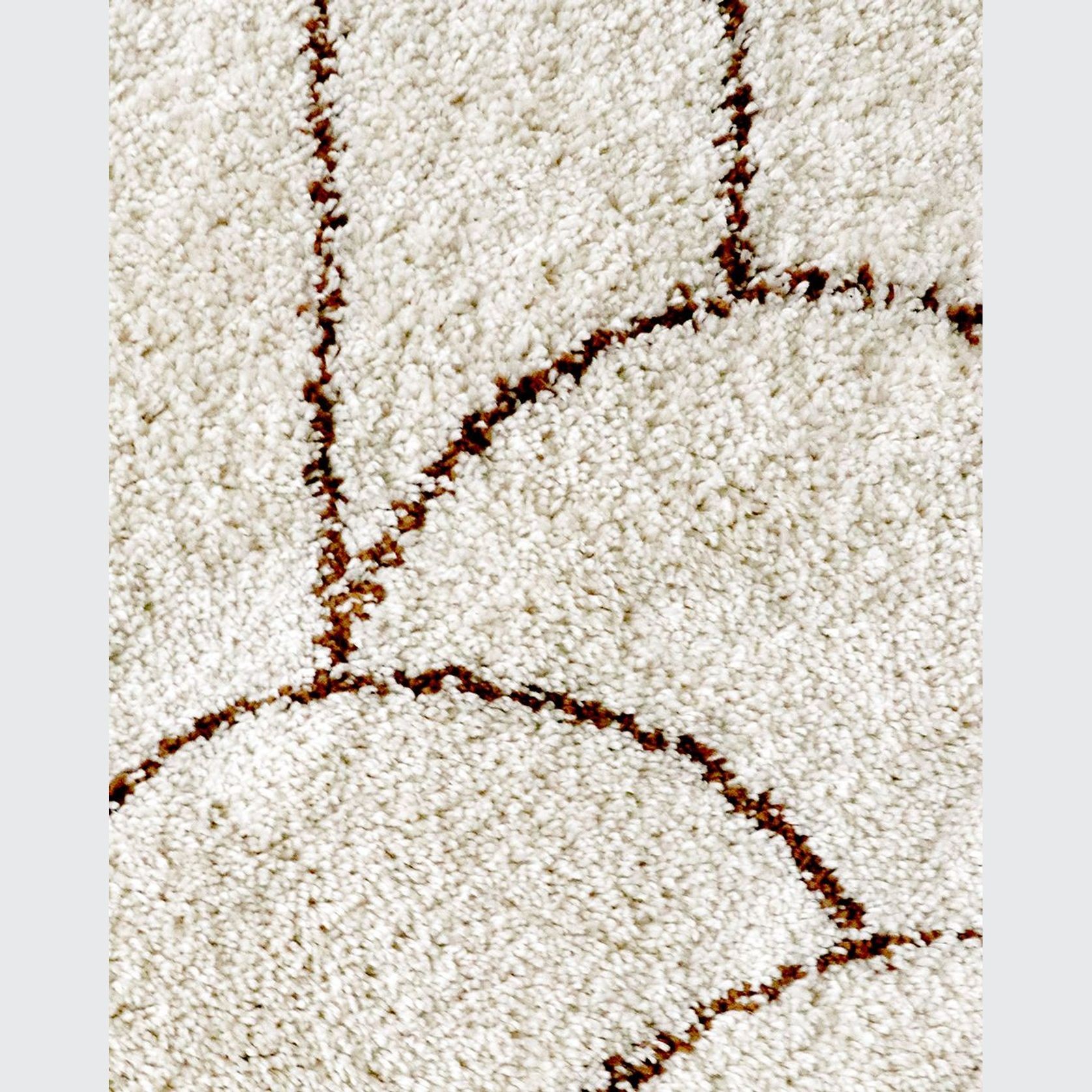 Turret Pattern Area Rug | Beige gallery detail image