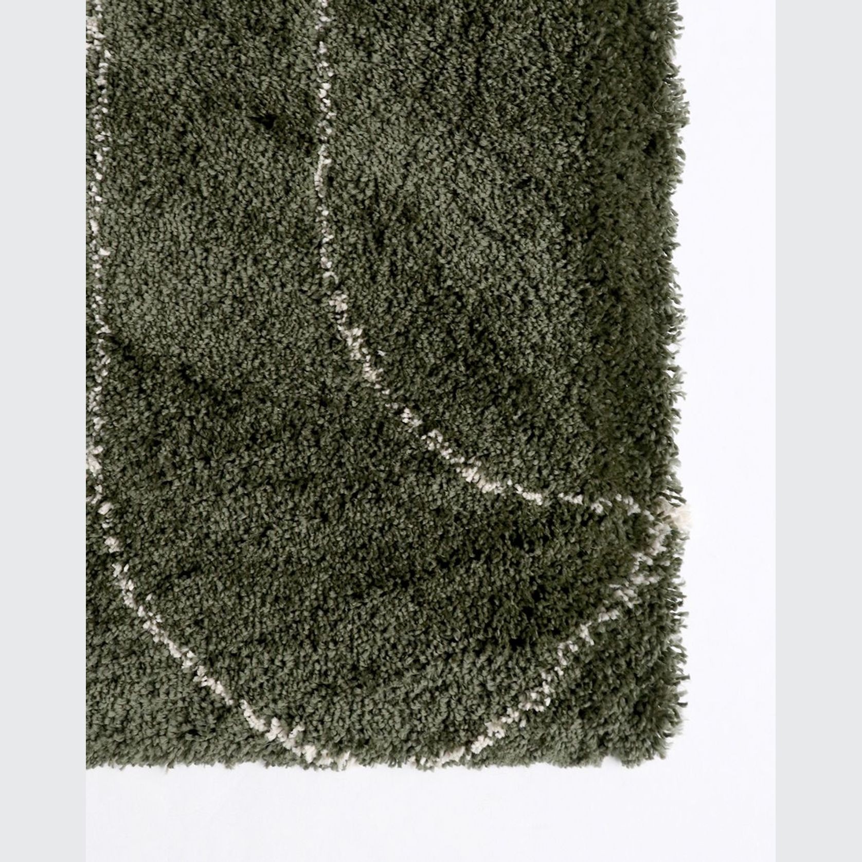 Turret Pattern Area Rug | Green gallery detail image