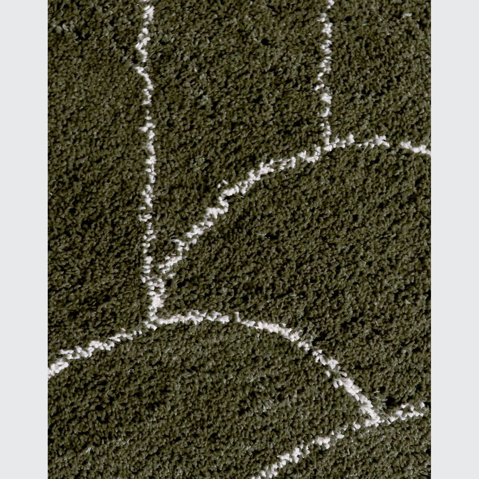 Turret Pattern Area Rug | Green gallery detail image