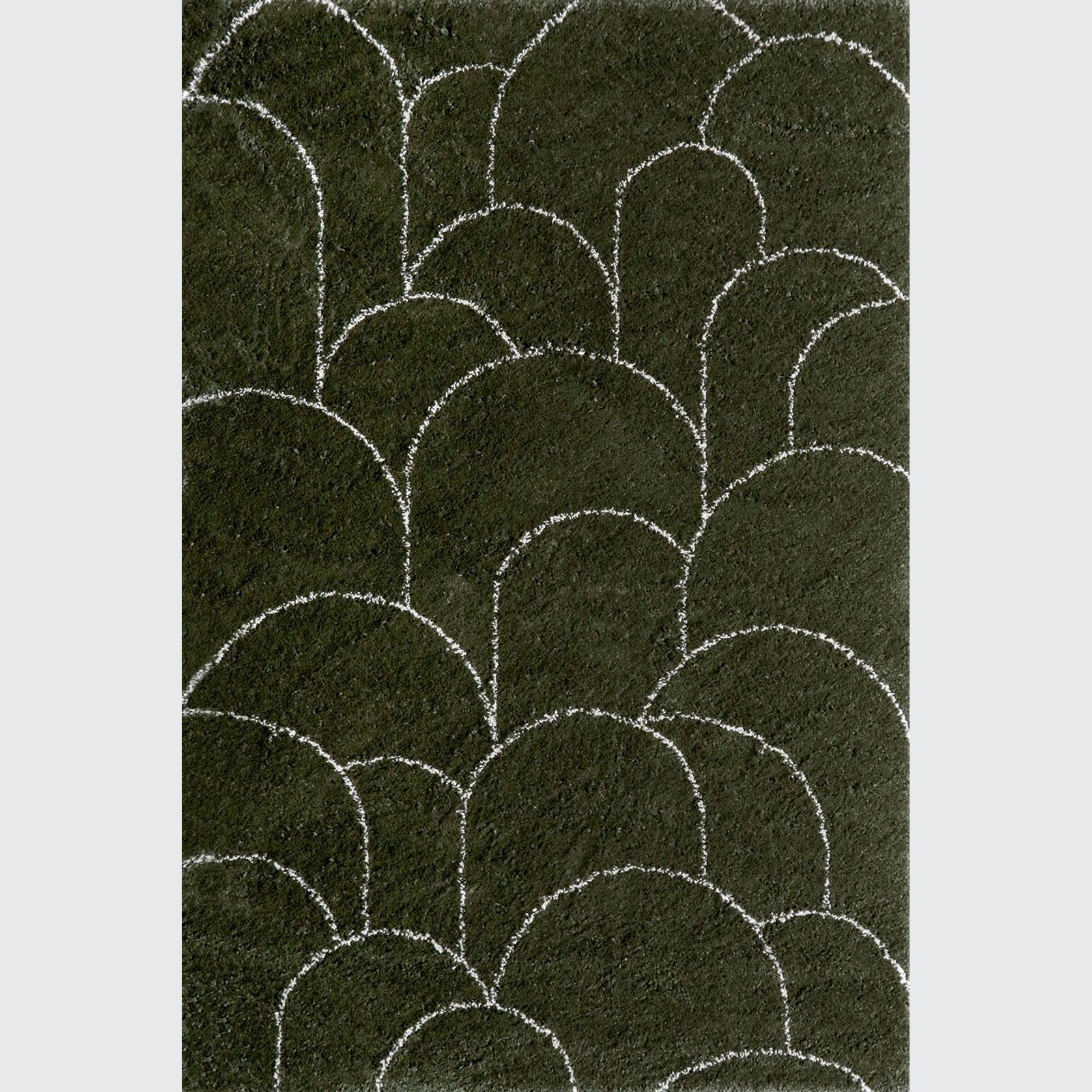 Turret Pattern Area Rug | Green gallery detail image