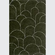 Turret Pattern Area Rug | Green gallery detail image