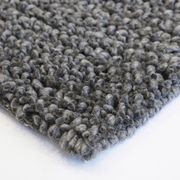 Baya Wanaka Handwoven Loop and Cut Pile Rug - Dark Grey gallery detail image
