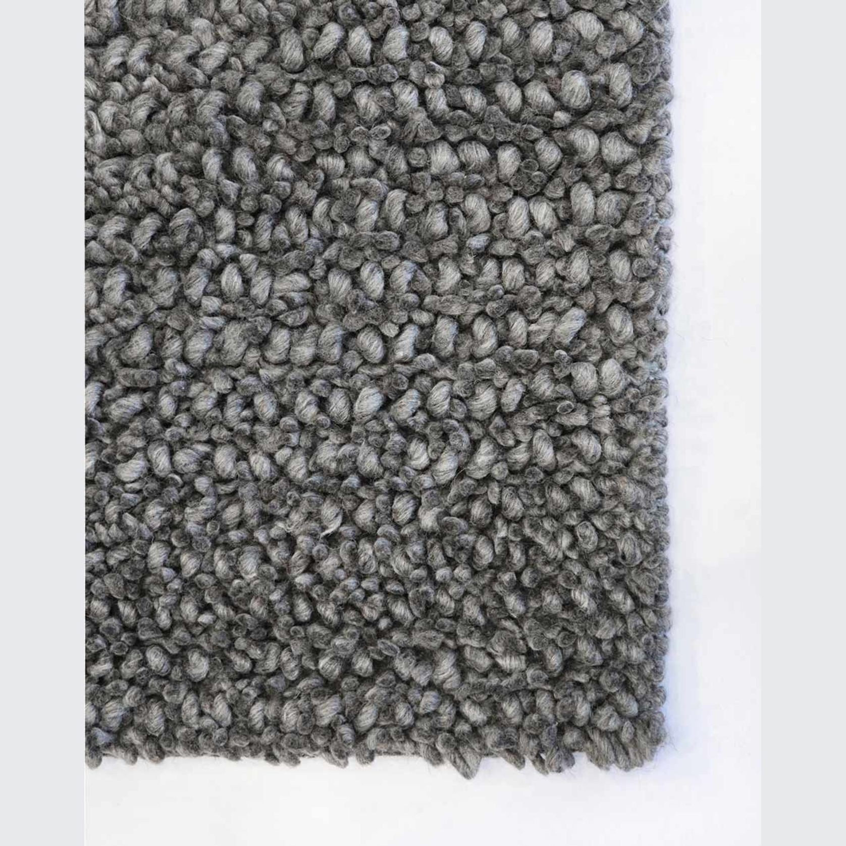 Baya Wanaka Handwoven Loop and Cut Pile Rug - Dark Grey gallery detail image