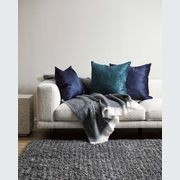Baya Wanaka Handwoven Loop and Cut Pile Rug - Dark Grey gallery detail image