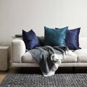 Baya Wanaka Handwoven Loop and Cut Pile Rug - Dark Grey gallery detail image