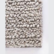 Baya Wanaka Handwoven Loop and Cut Pile Rug - Light Grey gallery detail image