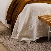 Baya Wanaka Handwoven Loop and Cut Pile Rug - Light Grey gallery detail image