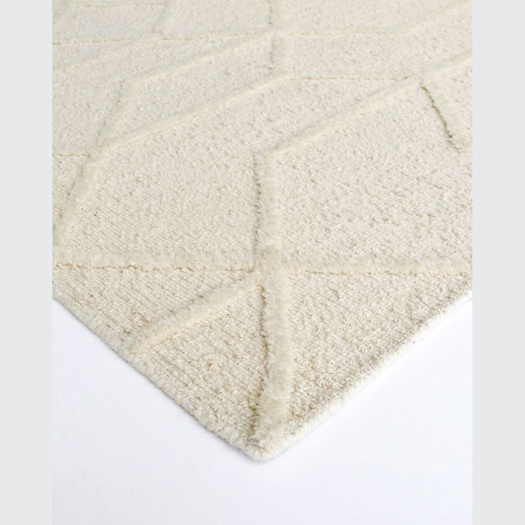 Wilder Wool Pattern Rug | Beige gallery detail image