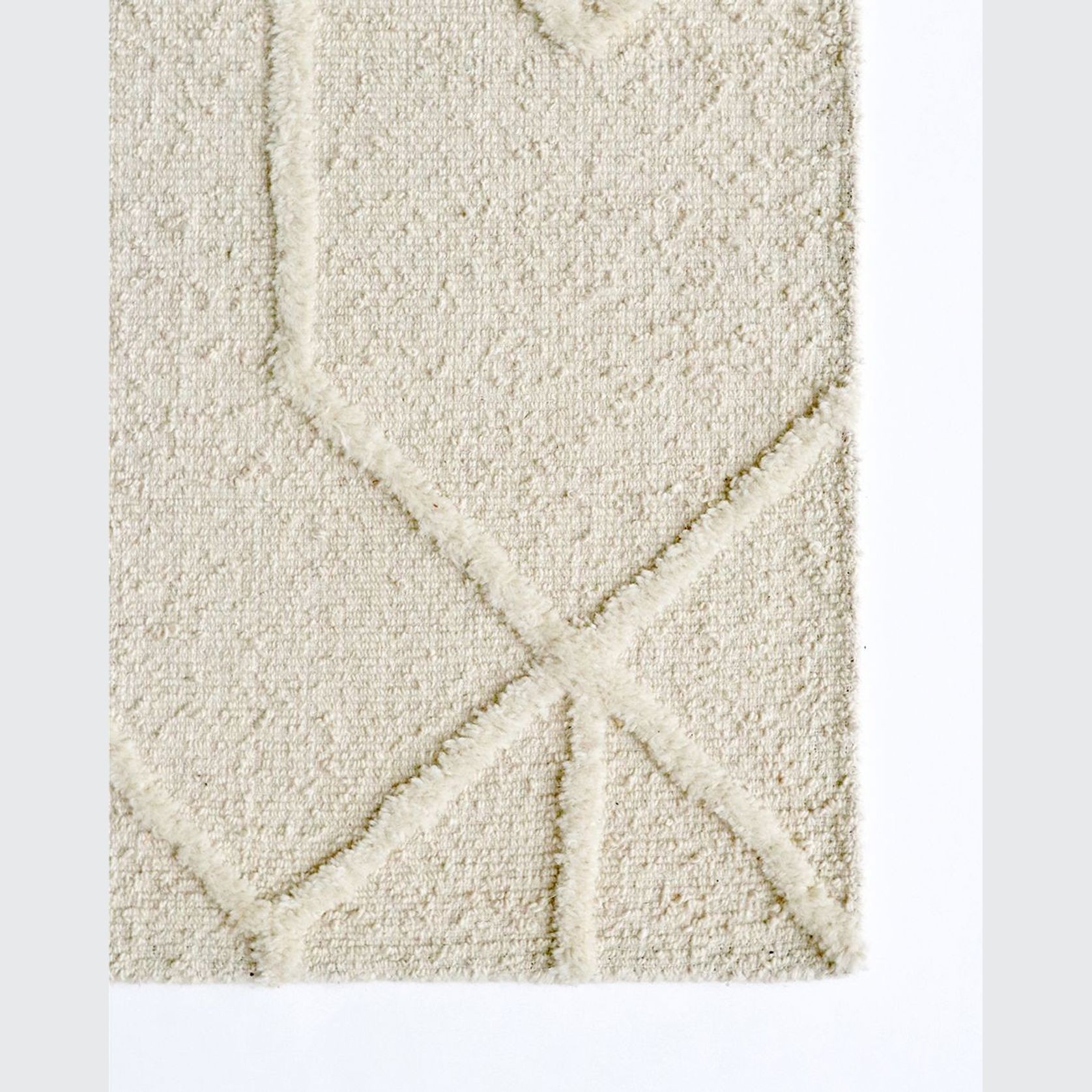Wilder Wool Pattern Rug | Beige gallery detail image