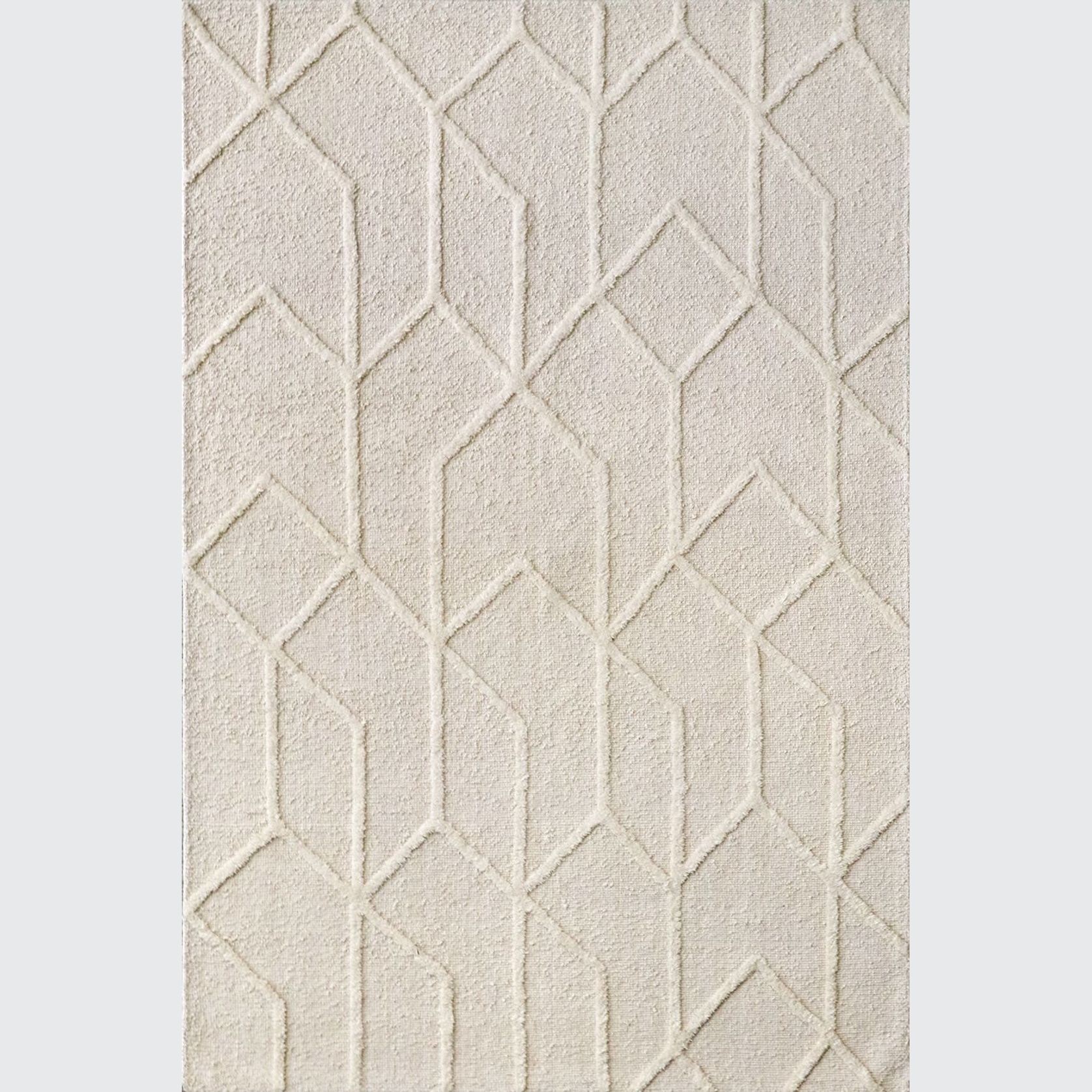 Wilder Wool Pattern Rug | Beige gallery detail image