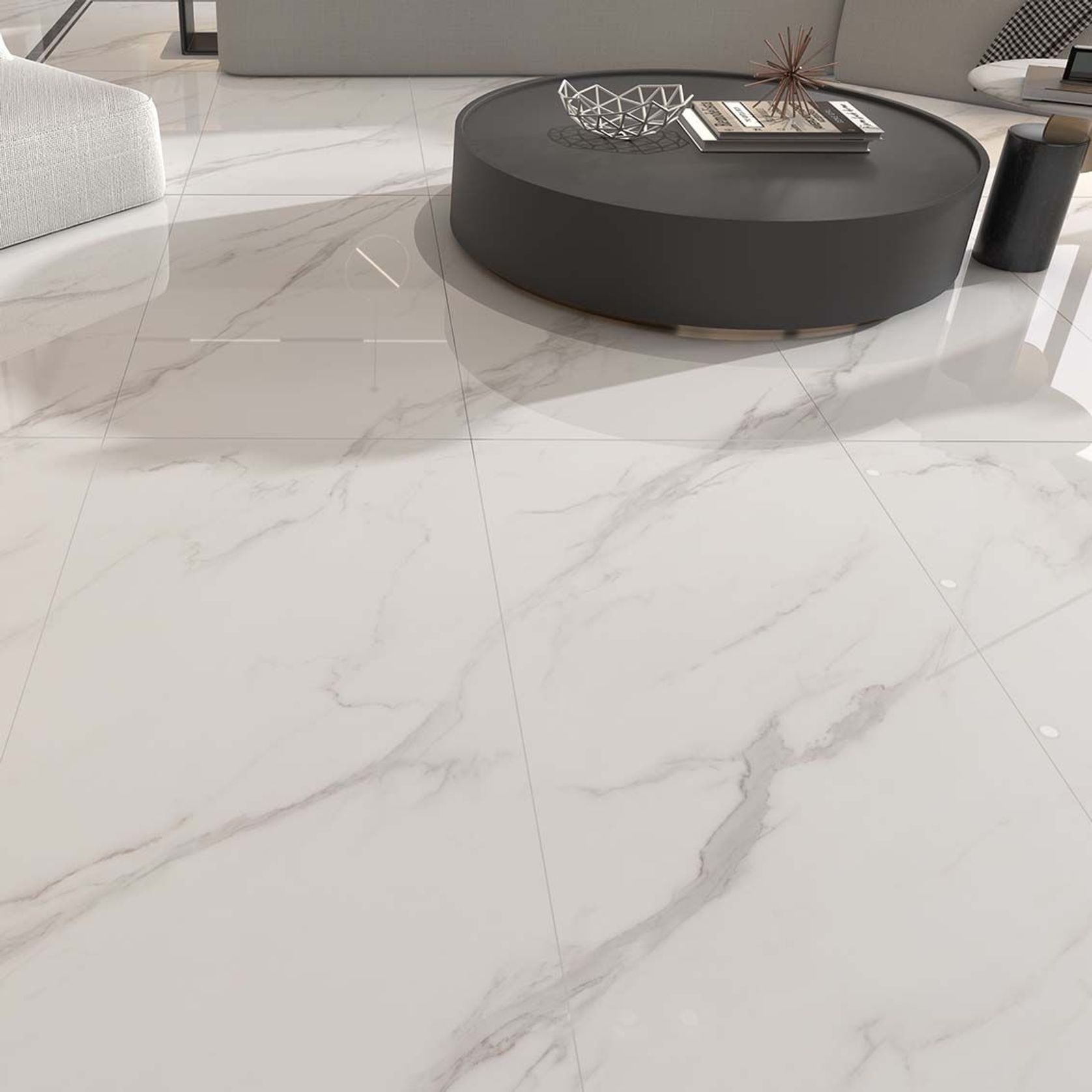 Carrara White Polished 600x1200 gallery detail image