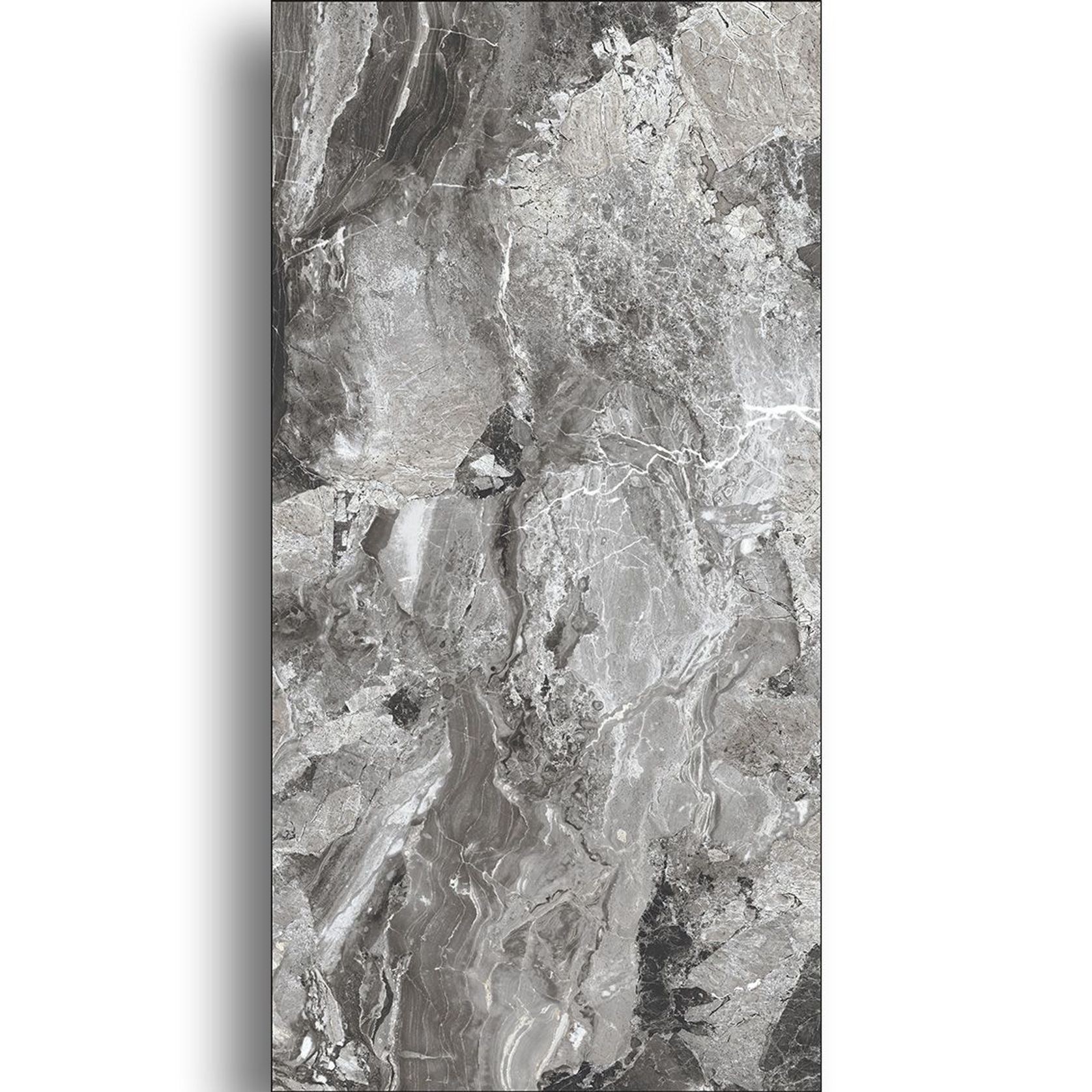 Cracked Stone Dark Grey 900x1800 gallery detail image