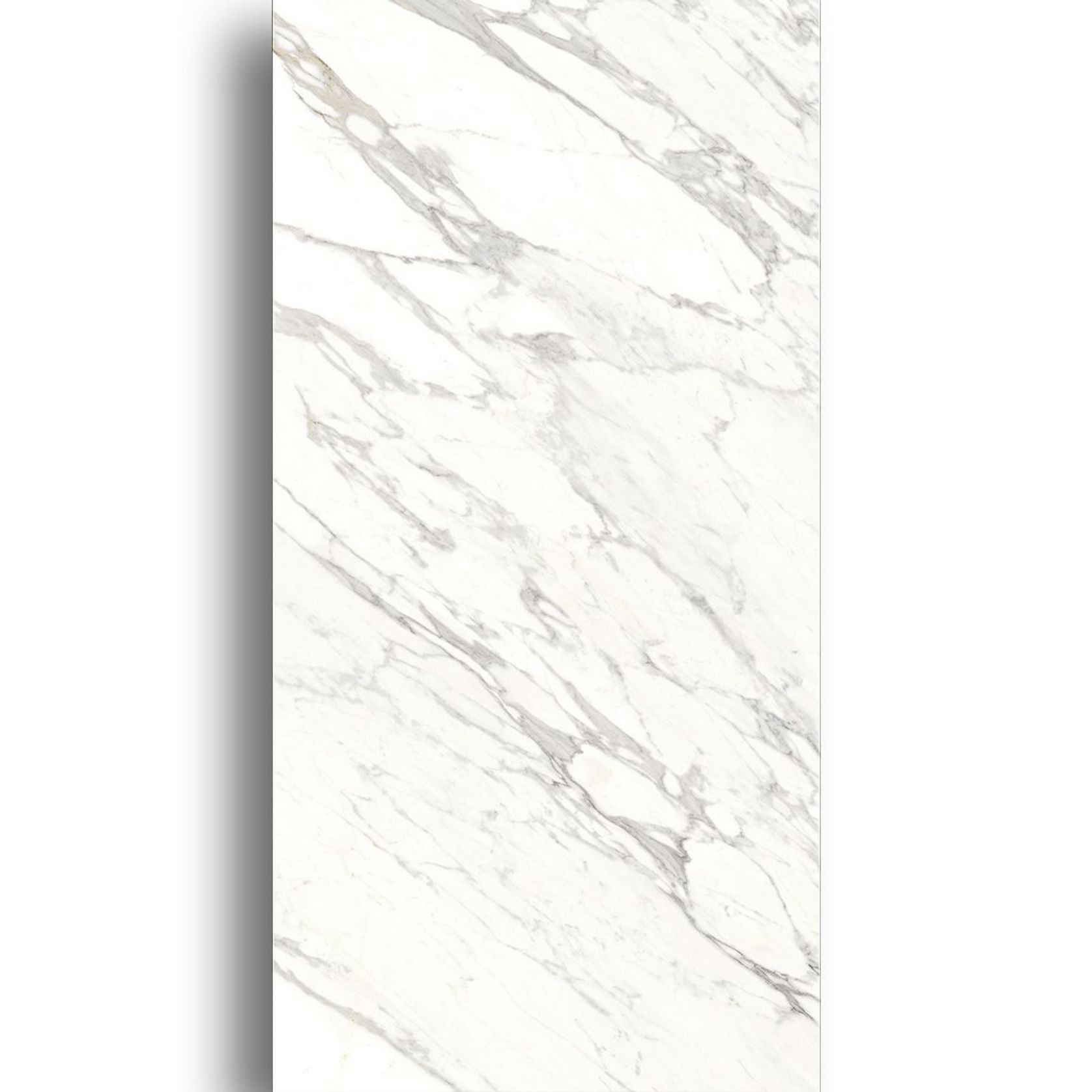 Calacatta White Polished Porcelain Tile 900x1800 gallery detail image