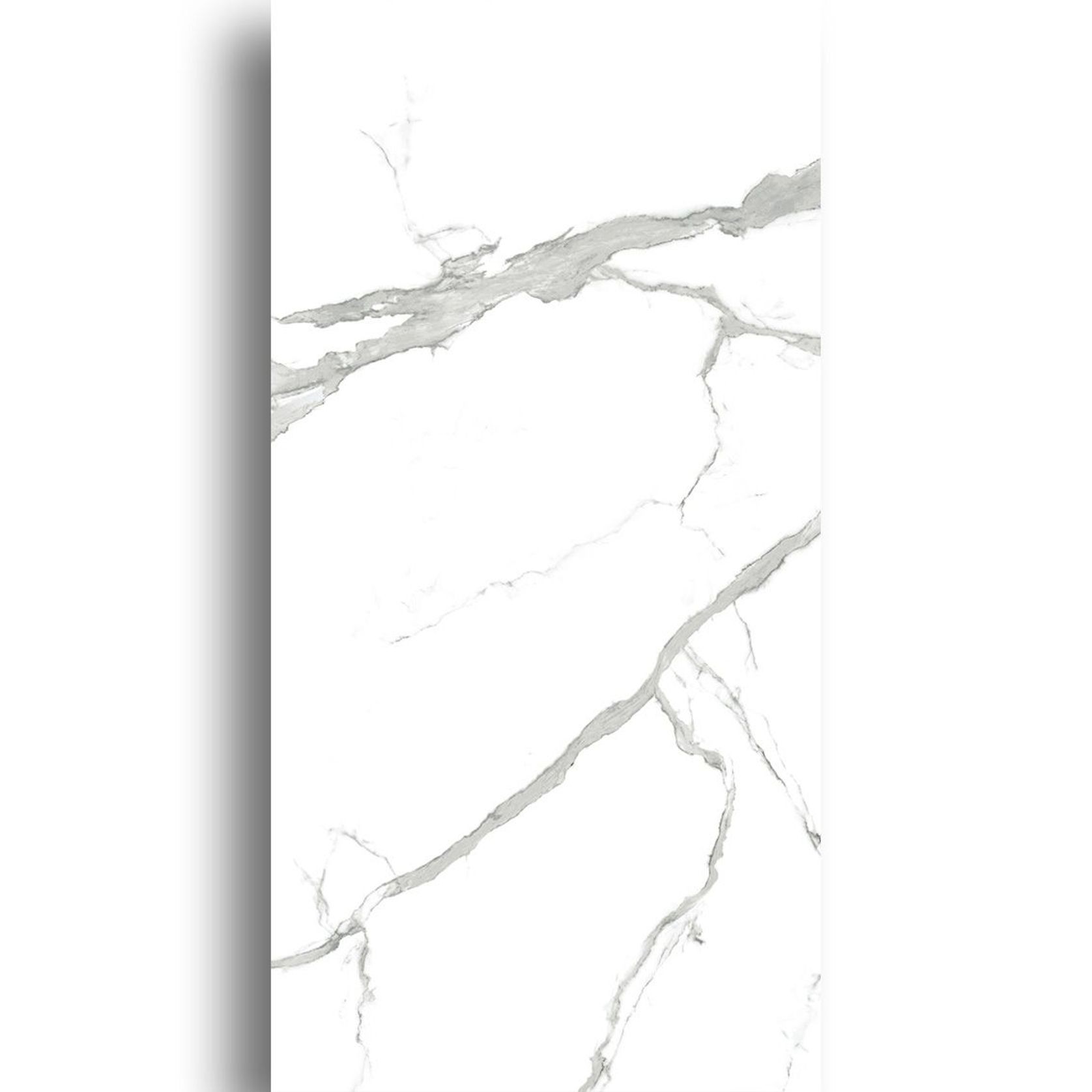 Carrara White Matt Porcelain Tile 900x1800 gallery detail image
