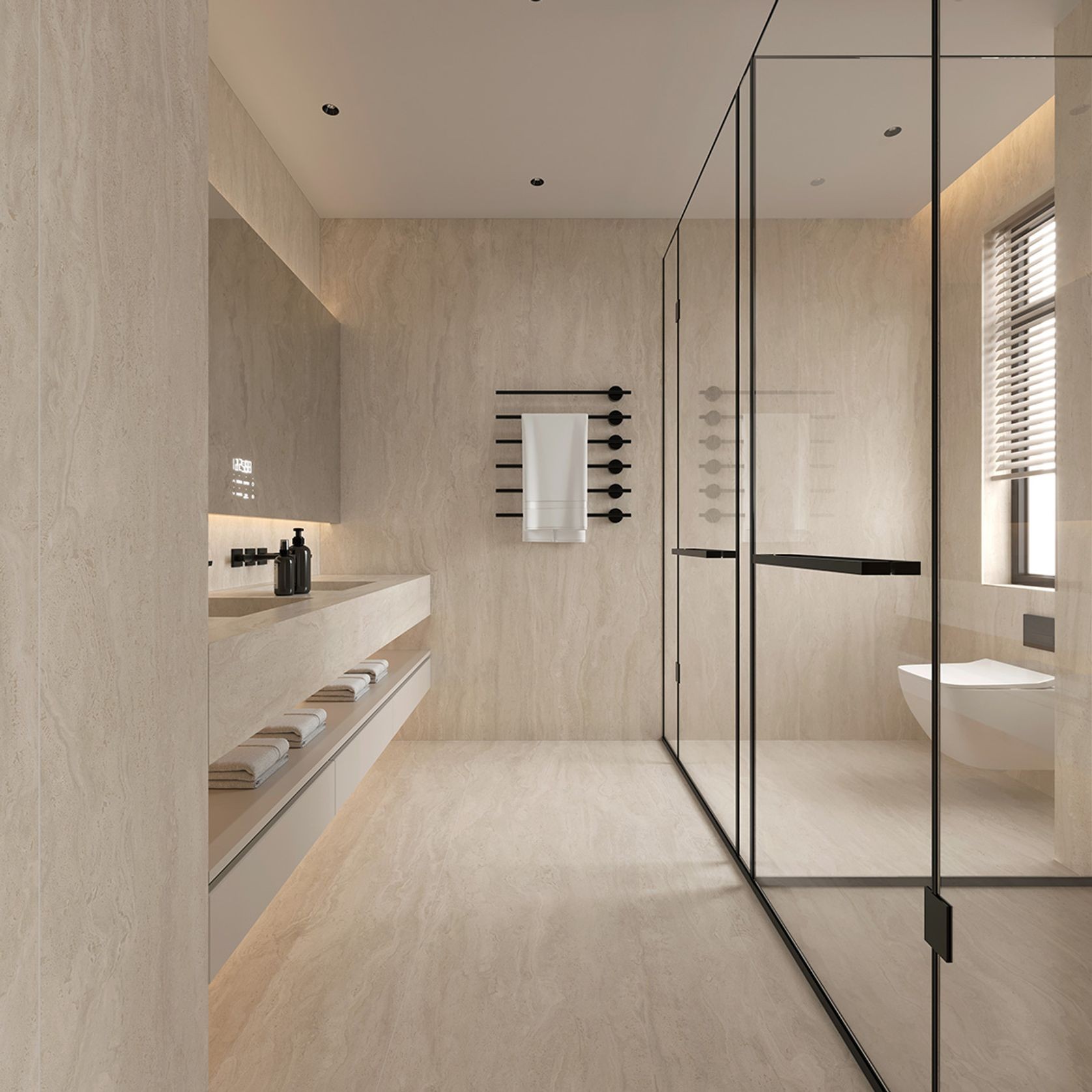 Ivory Travertine Beige Natural 800x2600 gallery detail image