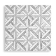 Escher Parquetry Mosaic Carrara And Thassos Honed gallery detail image