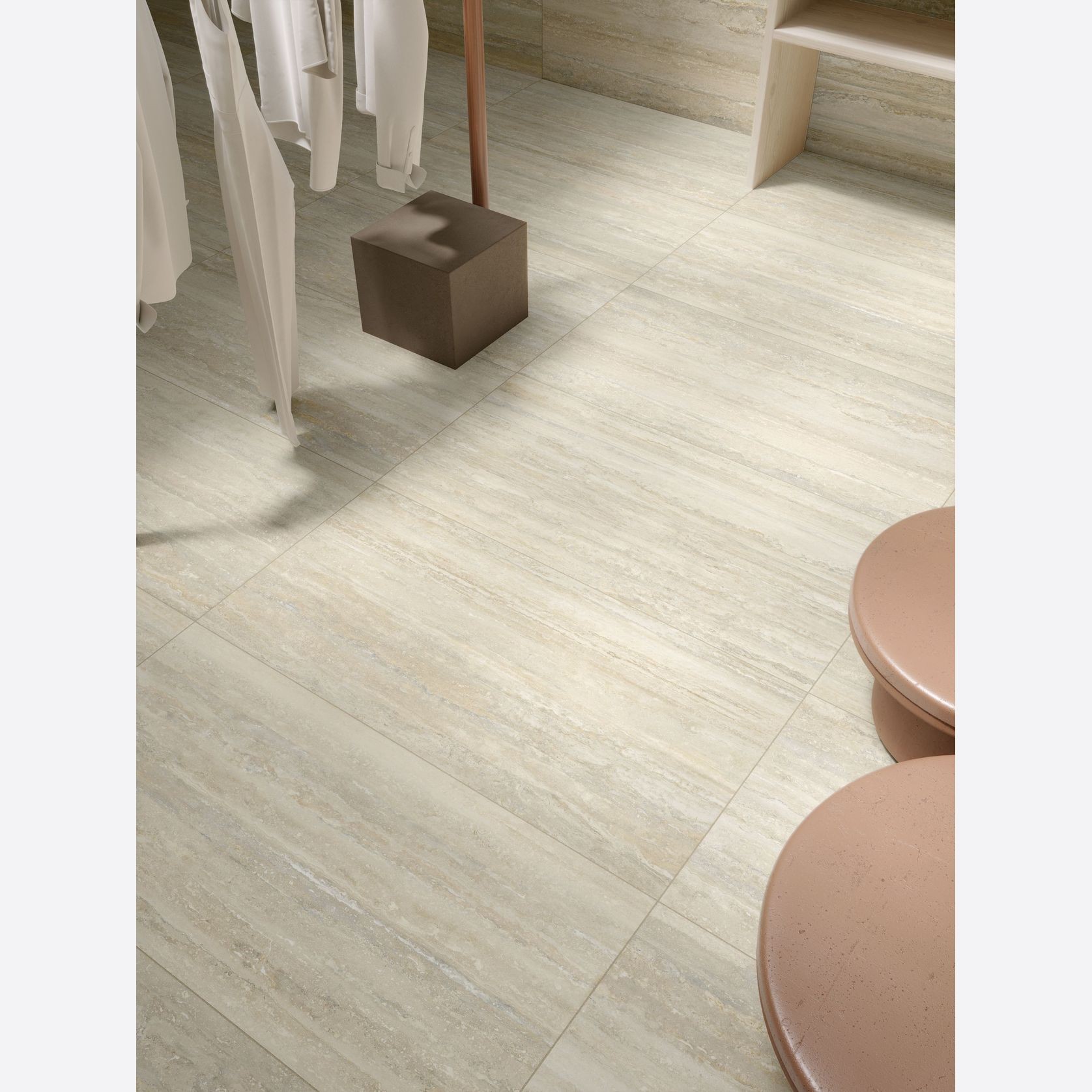 Travertino Vein Cut by MGM | European Porcelain gallery detail image