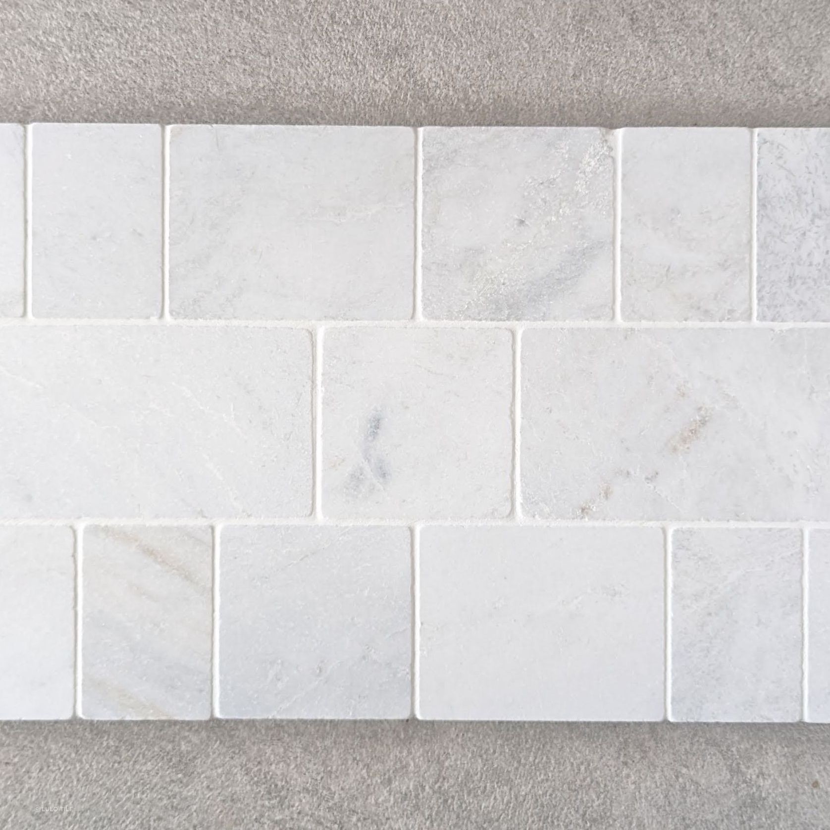 Baracoa Tumbled Mosaic - Blanco Oro gallery detail image