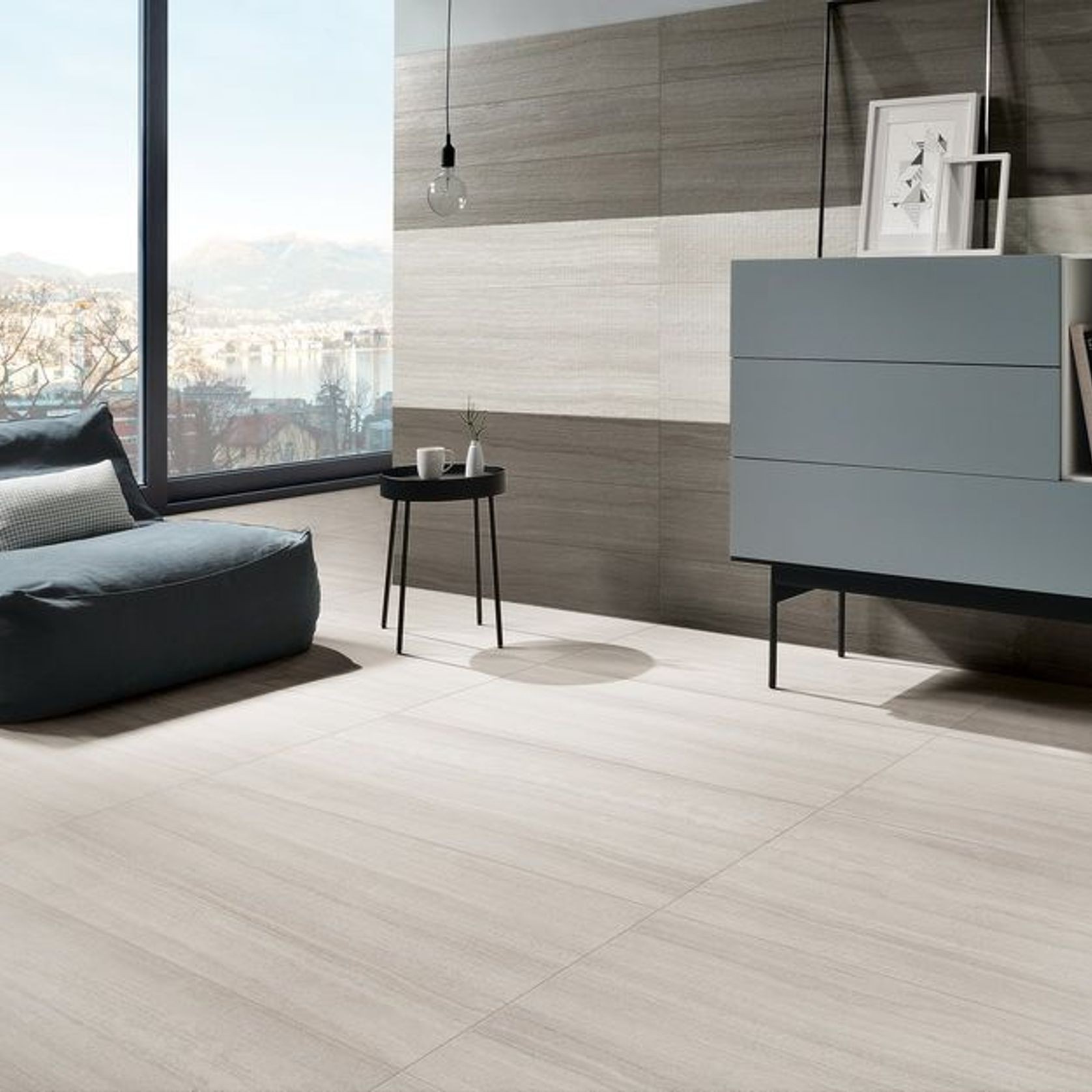 Flow Light Grey Floor & Wall Tiles gallery detail image