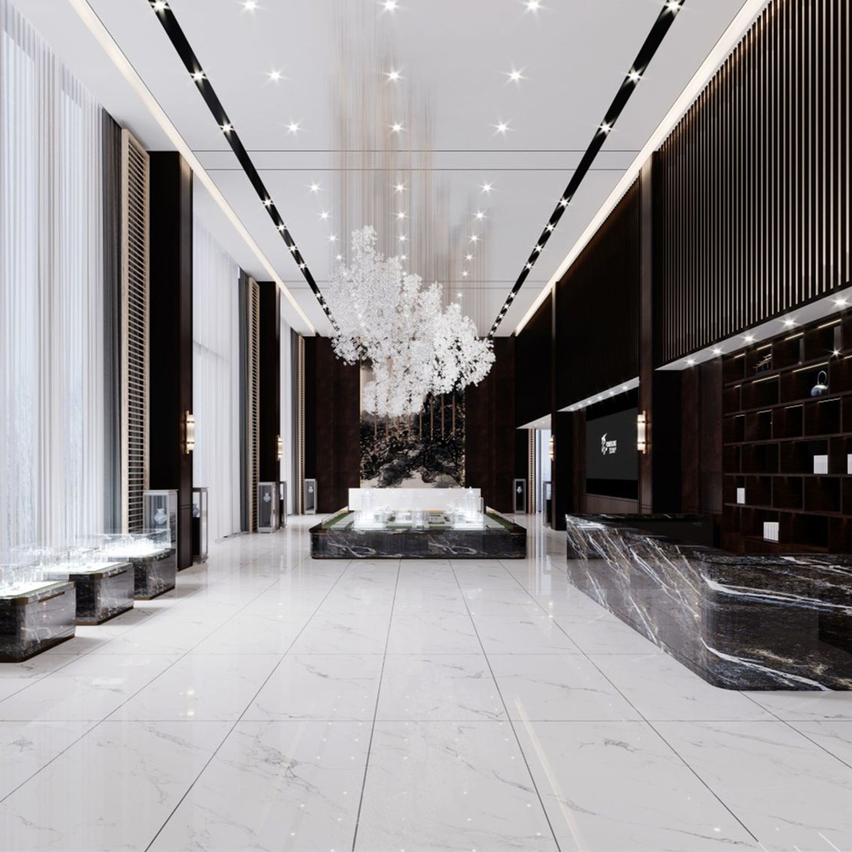 Calacatta White Polished Porcelain Tile 750x1500 gallery detail image
