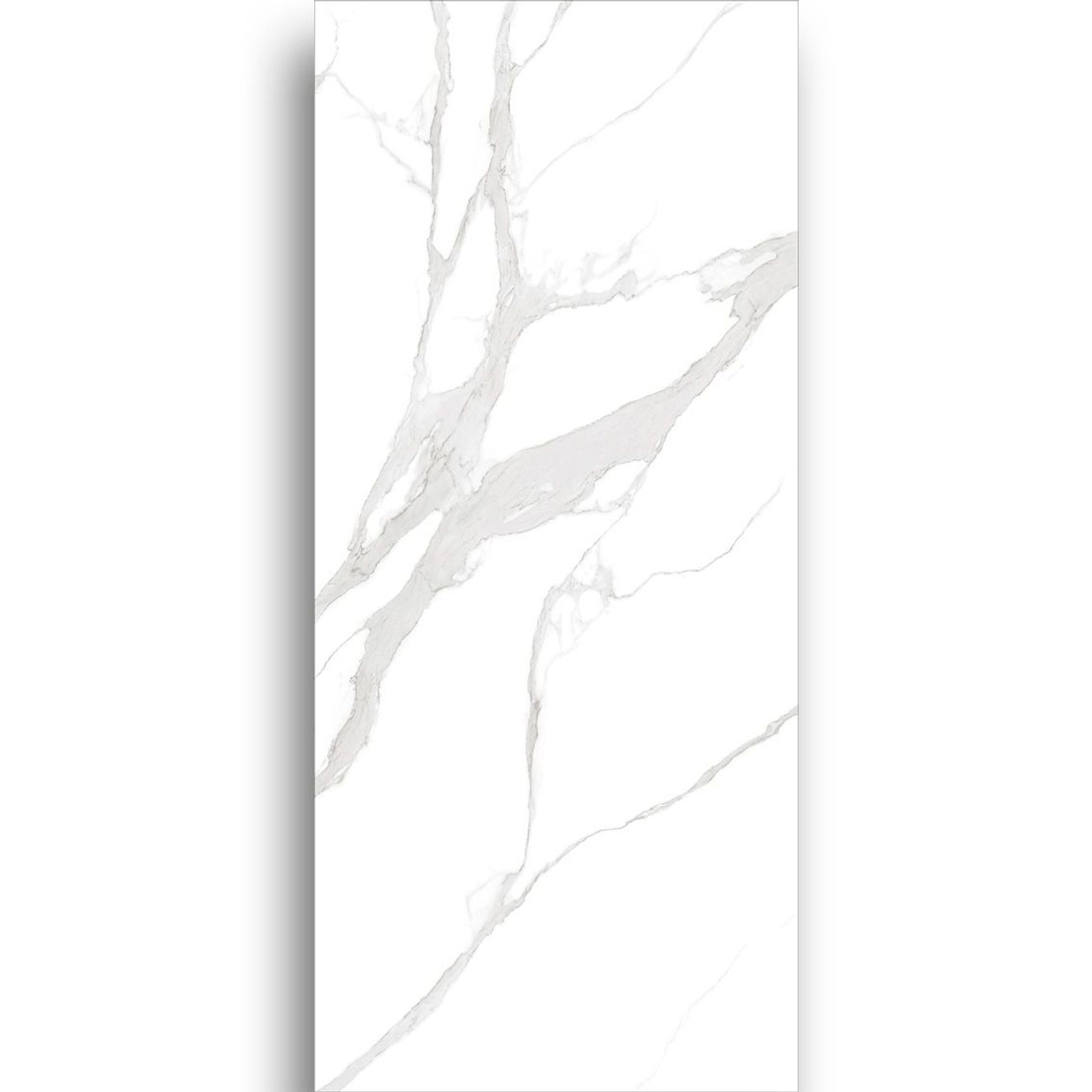 Carrara White Honed Porcelain Tile 1200x2700 gallery detail image