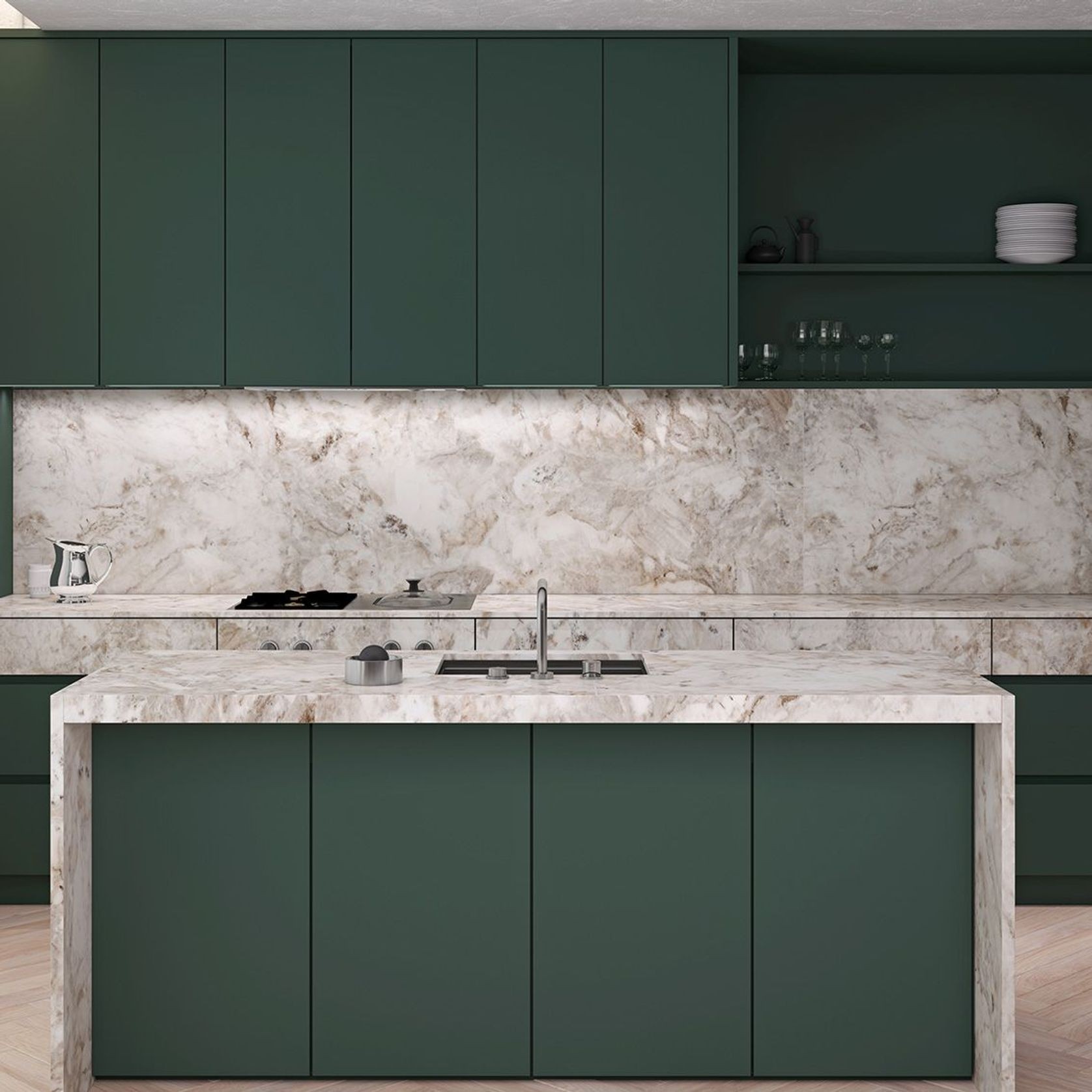Van Gogh Gold Polished Porcelain Tile 1200x2700 gallery detail image