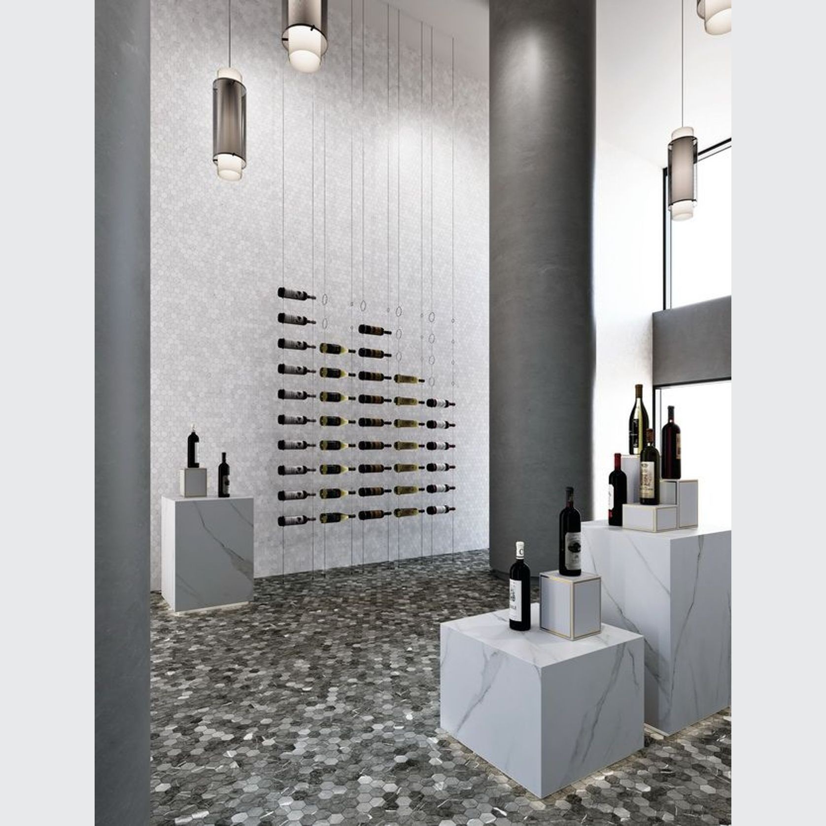 Hexagon XL Series | Glass Mosaic gallery detail image