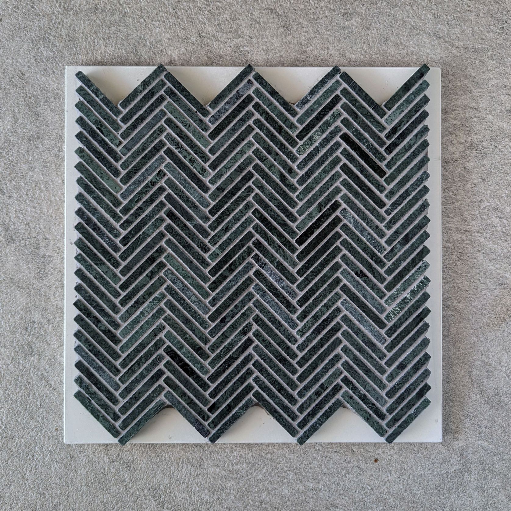 Herringbone Weave Mosaic - Verde gallery detail image