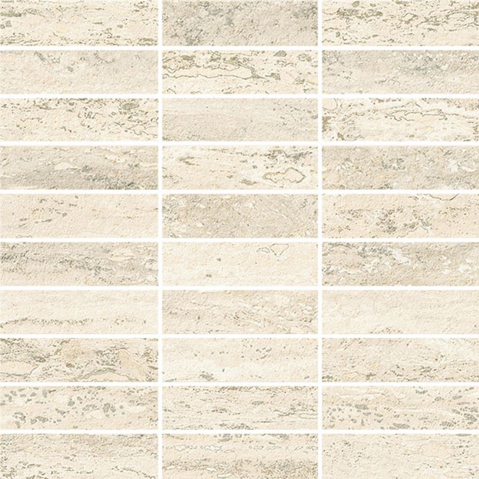I Travertini Bianco Vein Cut Mosaic gallery detail image